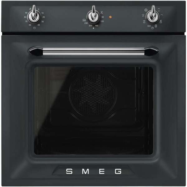 Smeg SF69M3TNO Einbaubackofen 60 cm Victoria Design - Schwarz Matt